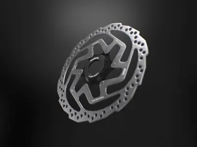 MTB Disc Brake Rotor Low-poly 3D model