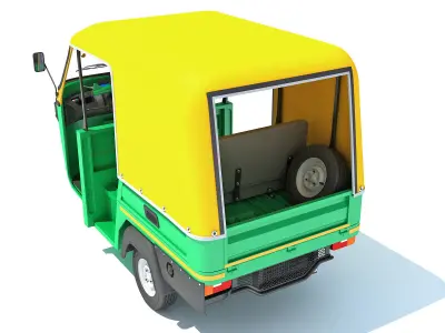 3 Wheeler Taxi Tuk Tuk 3D model