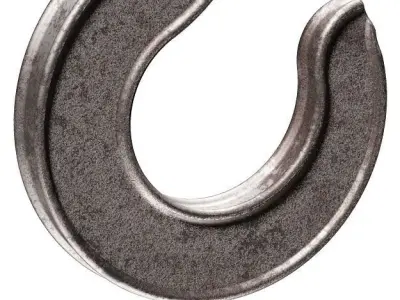 Rusty Crane Hook 3D model