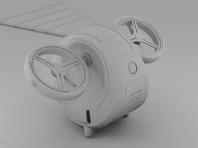 sci-fi drone 3D model 5