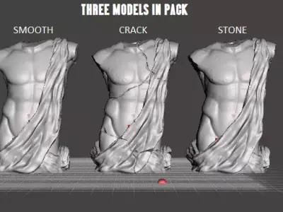 ANTIQUE MALE TORSO 3D print model