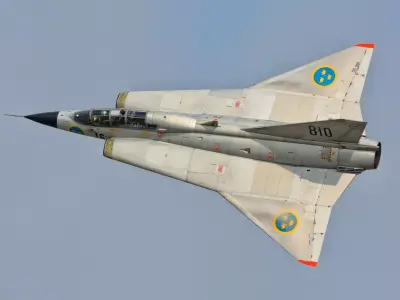 Saab 35 Draken 3D model purchase
