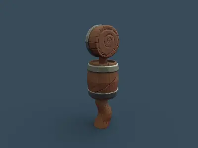 Training Dummy Free low-poly 3D model