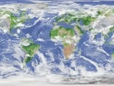 Earth from space Free low-poly 3D model