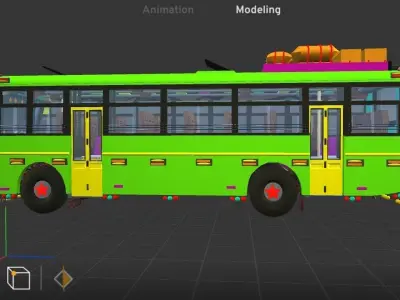 TNSETC bus  3D model