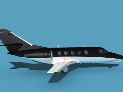 Dassault Falcon 20 V09 3D model