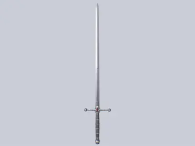 Fantasy rapier Low-poly 3D model purchase