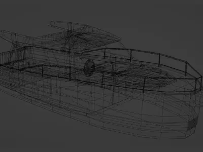 Free Low Poly Yacht Free low-poly 3D model