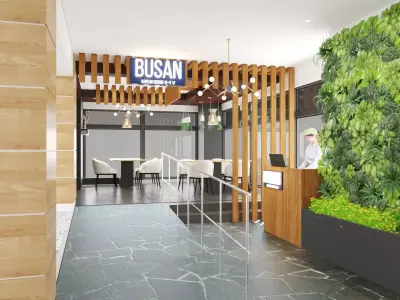 Korean Restaurant full interiors 6 cams 3D model
