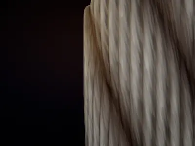 Seamless PBR Rope Grey Material Textures Texture