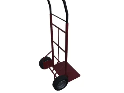 Hand Truck  Game Ready Low-poly 3D model