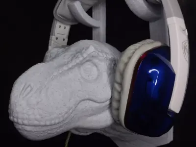 T-Rex Headphone Stand Highly Detailed Dinosaur Free 3D print model