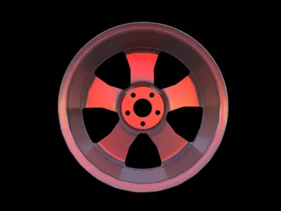 Generic Car Rims Free 3D model