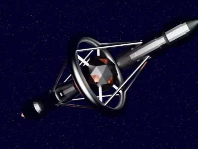 Space station Free low-poly 3D model purchase