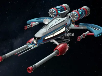 Spaceship 001 3D model