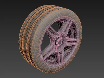 Car rim Free 3D model