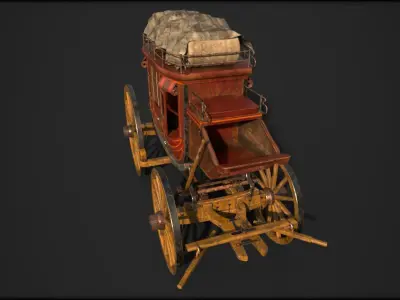 FARGO WAGON CART 3D model