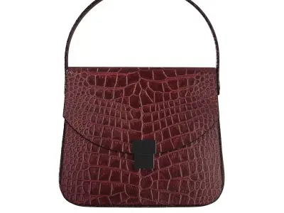 Burgundy Square Bag 3D model