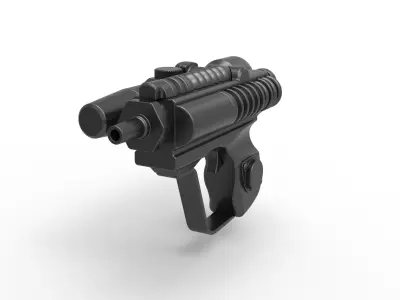 Scout trooper blaster pistol EC-17 3D model