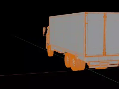 Hino 500 2626 Cargo Truck 3D model