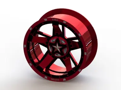 Cast rim XD-XD827 R3 - size 20x9 - Captain Hydra edition 3D model