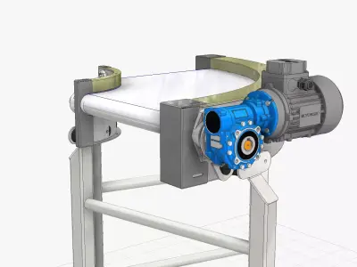 Belt Conveyor - 02 Low-poly 3D model