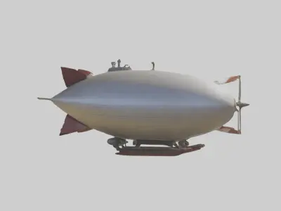 Personal Airship Mode 1 Low-poly 3D model