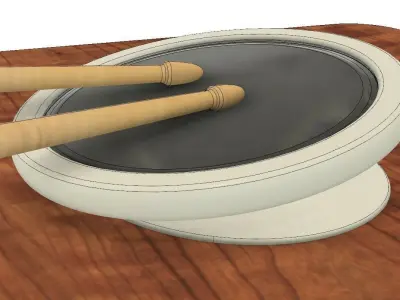 Drum pad practice pad 3d-printed with gcode for prusa mk3-s  3D print model