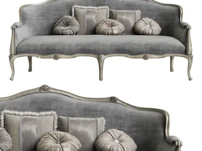 Modern Sofa with Pillow  3D model