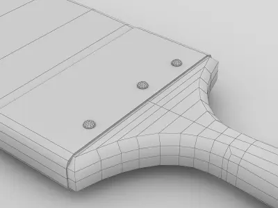 Used painter brush Low-poly 3D model