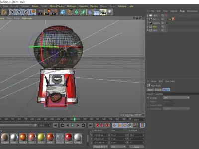Japan  Gashapon  Machine 3D model