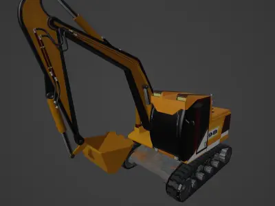 excavator machine  3D model