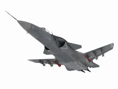 Aircraft03 russian typhoon fighter jet 3D model