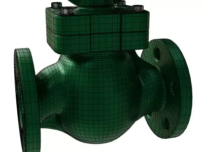 Control valve 3D model purchase