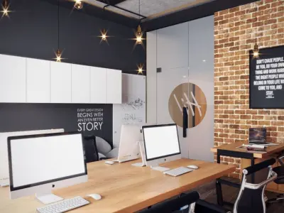 Small Industrial office  3D model