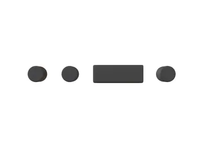Morse Code F v1 001 Low-poly 3D model