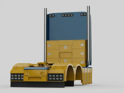 Truck Custom Parts Pack 3D model