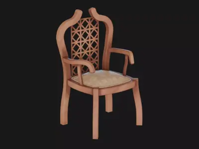 Victorian Parlour Chair 3D model