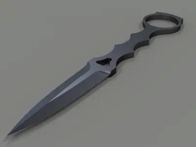 Dagger 3 knife 3D model
