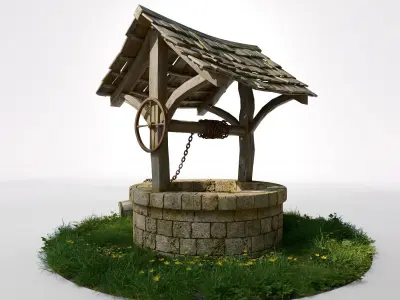 water well 3D model get