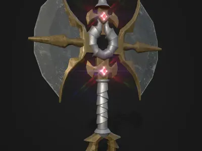 Axe Low-poly 3D model 3D model