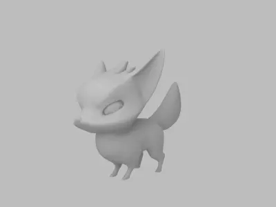 Game ready Fox Low-poly 3D model