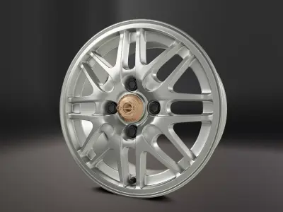 Modulo Alloy Wheel Low-poly 3D model