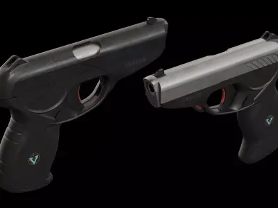Vektor CP1 9mm pistol Low-poly 3D model