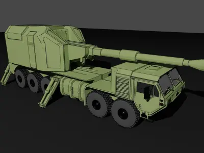 IDF ROEM Howitzer gun 3D print model