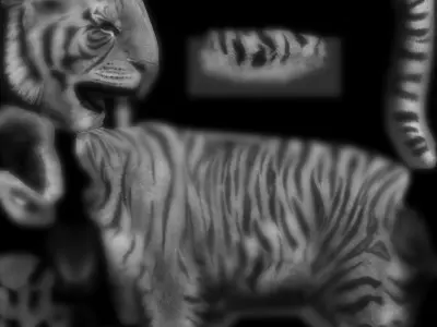 big tiger 3D model
