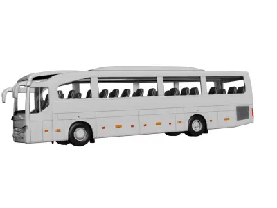 Mercedes Travego Coach Bus Long Distance Luxury Bus 3D model