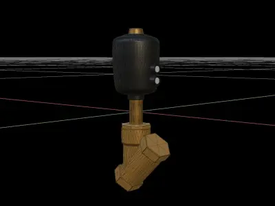 pneumatic valve construction 3D model
