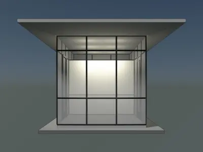 Security booth 24u06 3D model