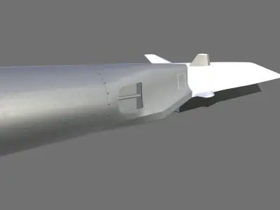 Zircon 3M22 Missile Low-poly 3D model